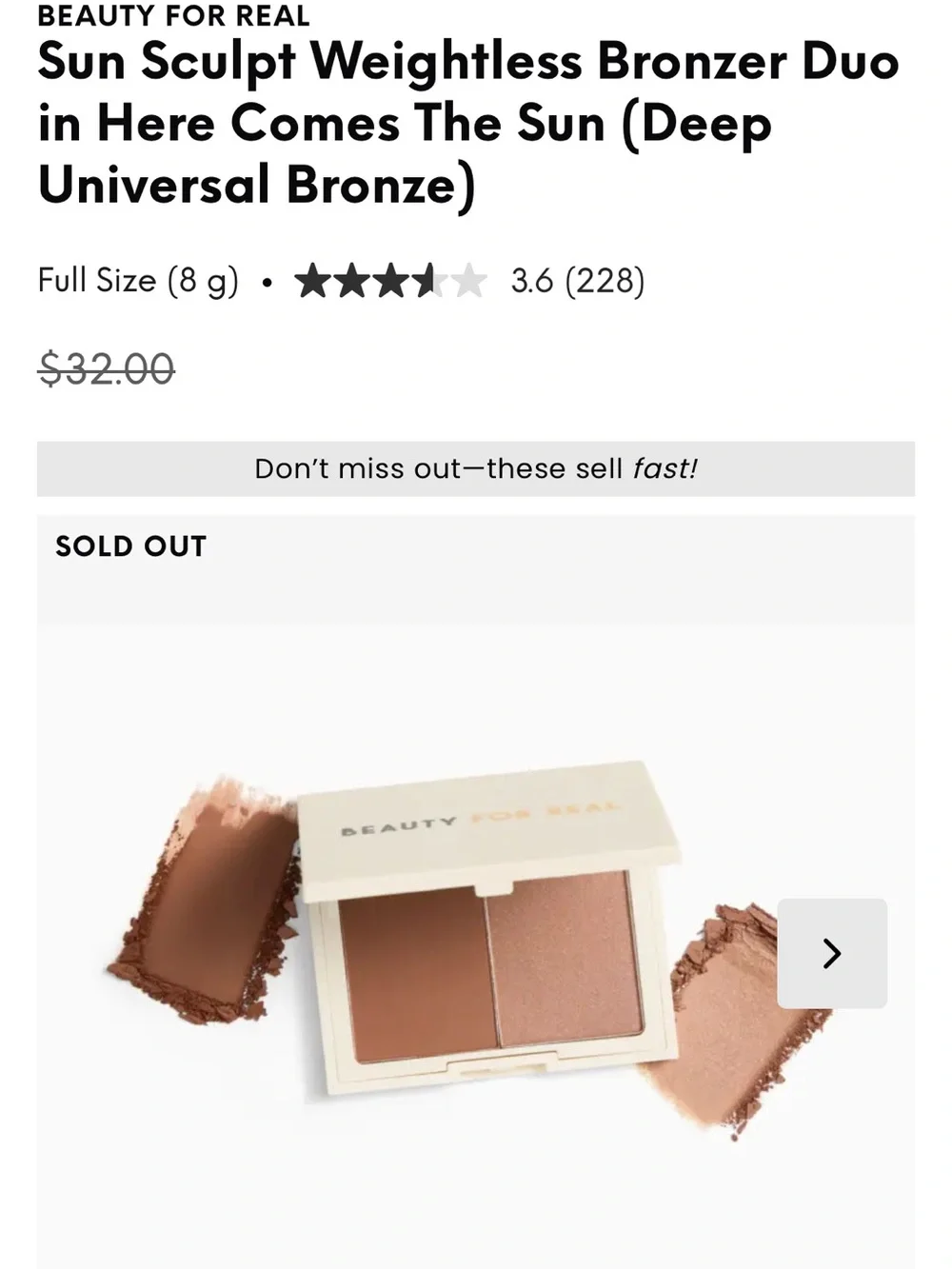 Sun Sculpt Weightless Bronzer Duo - Here Comes The Sun (Deep Universal Bronze)